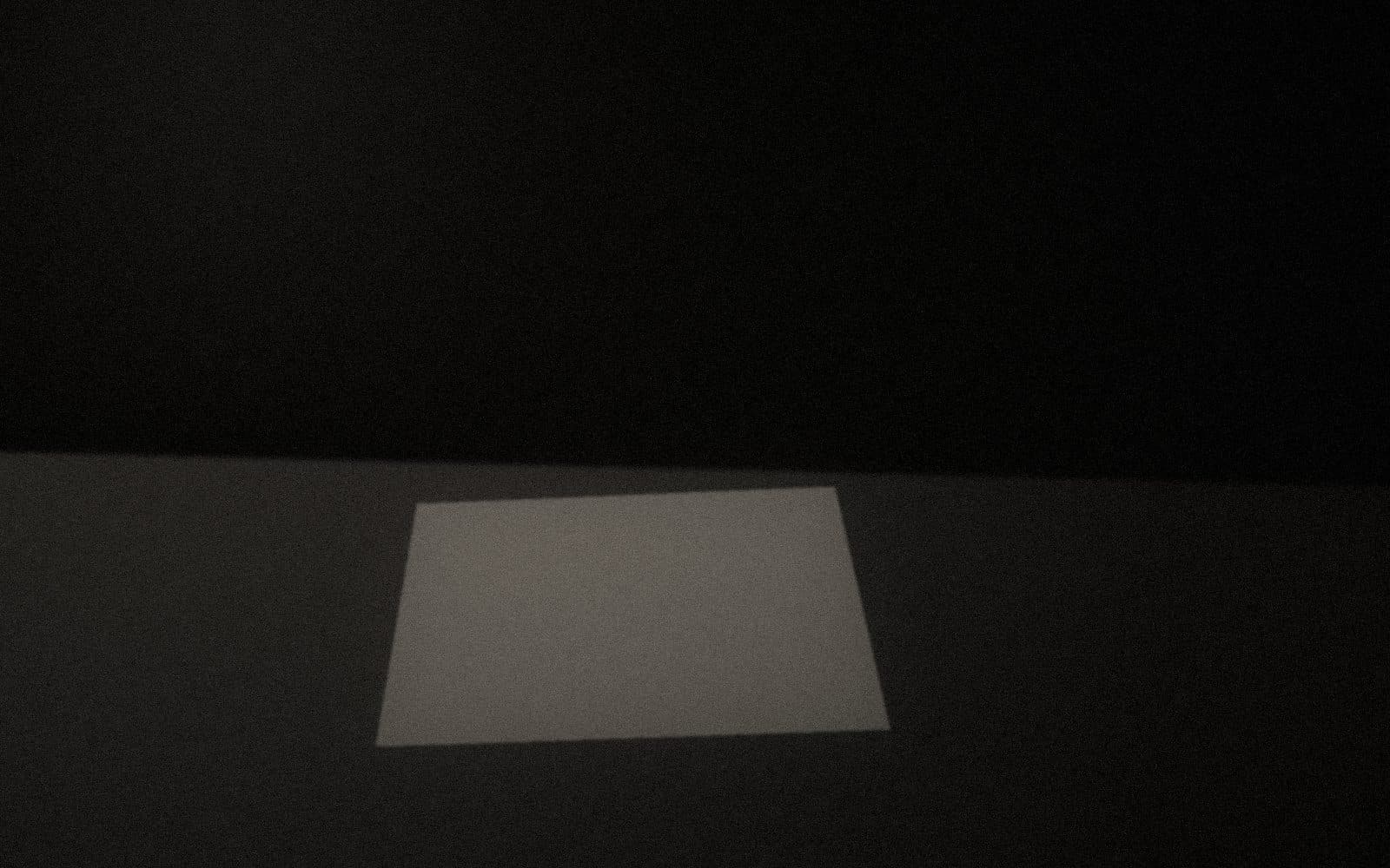 Specification notes beside a screen